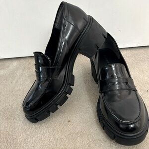 New Sincerely Jules Dylan chunky loafer gloss black women’s 10